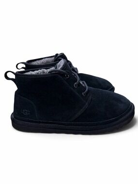 UGG Neumel Boot – Black Suede Lace-Up Chukka Boots - Size 10